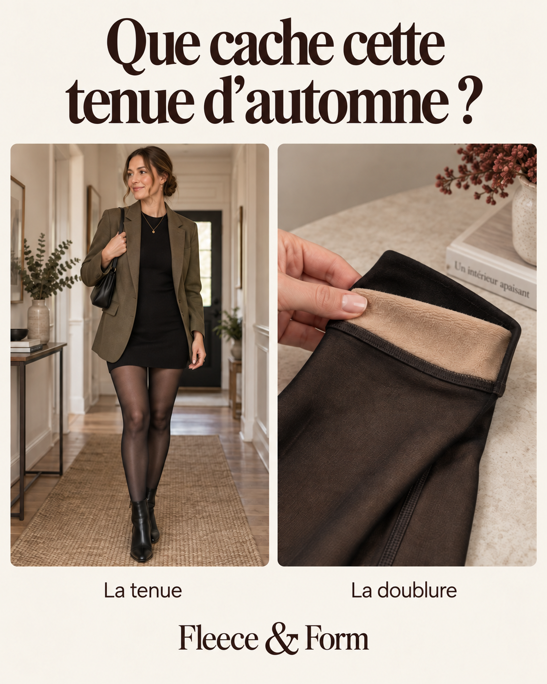 Fleece & Form Sheer-Look Fleece Tights